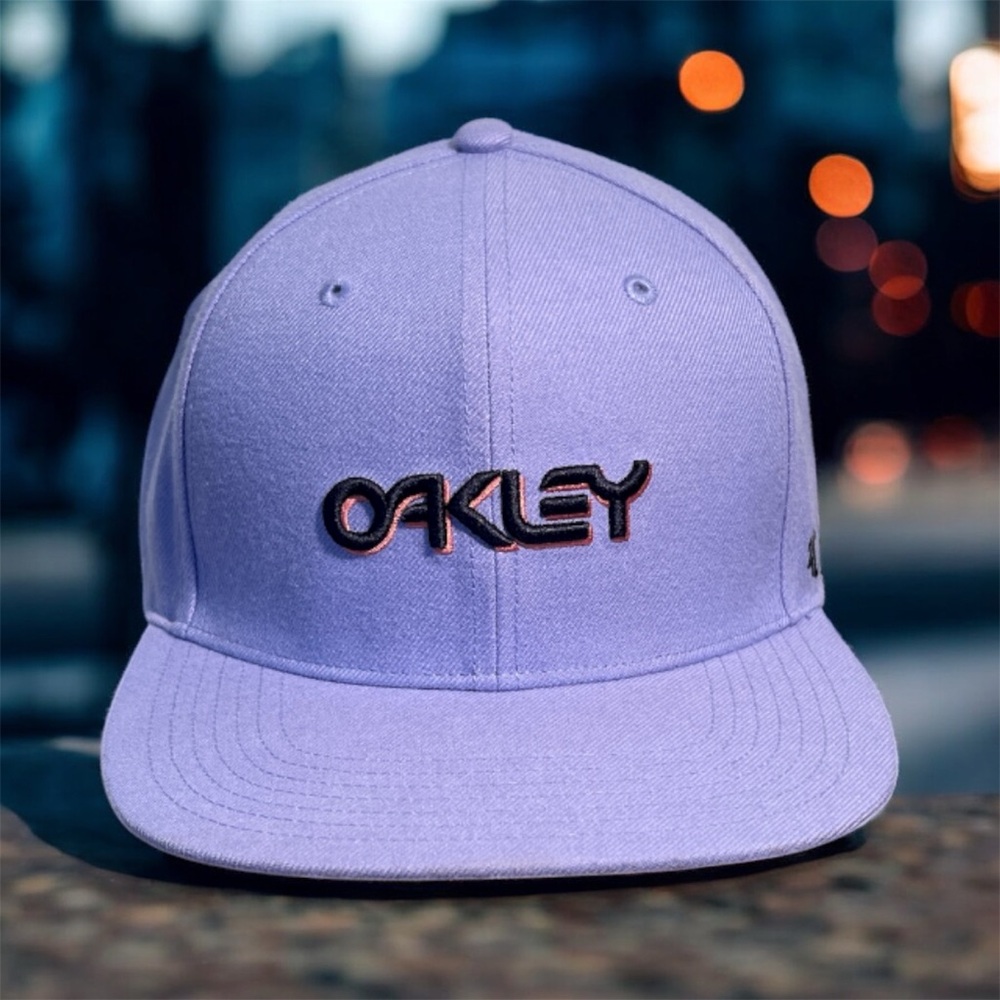 Oakley ‘47 Lavender‎ Baseball Cap Trucker Hat Flat Bill Adjustable SnapBack